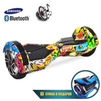 Гироскутер Smart Balance Transformers LED 8" (Желтый граффити)