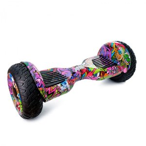 Зимний гироскутер Premium OFF-ROAD 10.5" (Фиолетовый граффити)